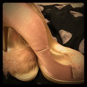 Champagne Glittery Heels